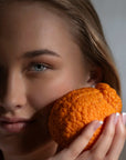 Model with Orange and Sapelo Skin Care - C Skin Activator - Vitamin C Serum