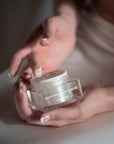 Model with Sapelo Skin Care Rejuvenating Cream - Step Two