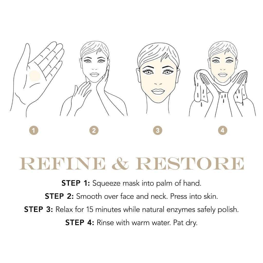 How to use Sapelo Anti-Aging Enzyme Mask – exfoliating and renewing mask with natural enzymes to smooth and brighten skin