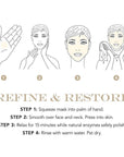 How to use Sapelo Anti-Aging Enzyme Mask – exfoliating and renewing mask with natural enzymes to smooth and brighten skin