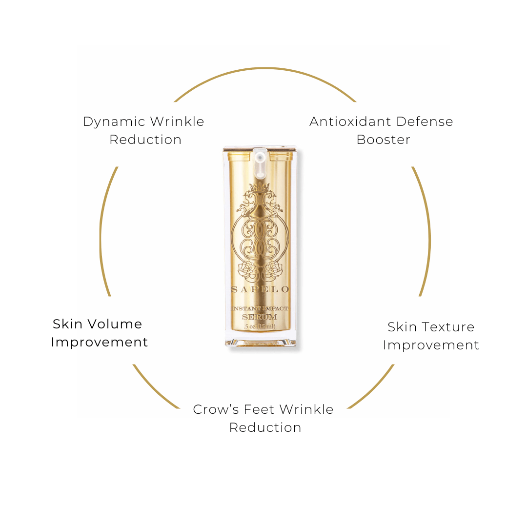 chart of instant impact HA serum benefits