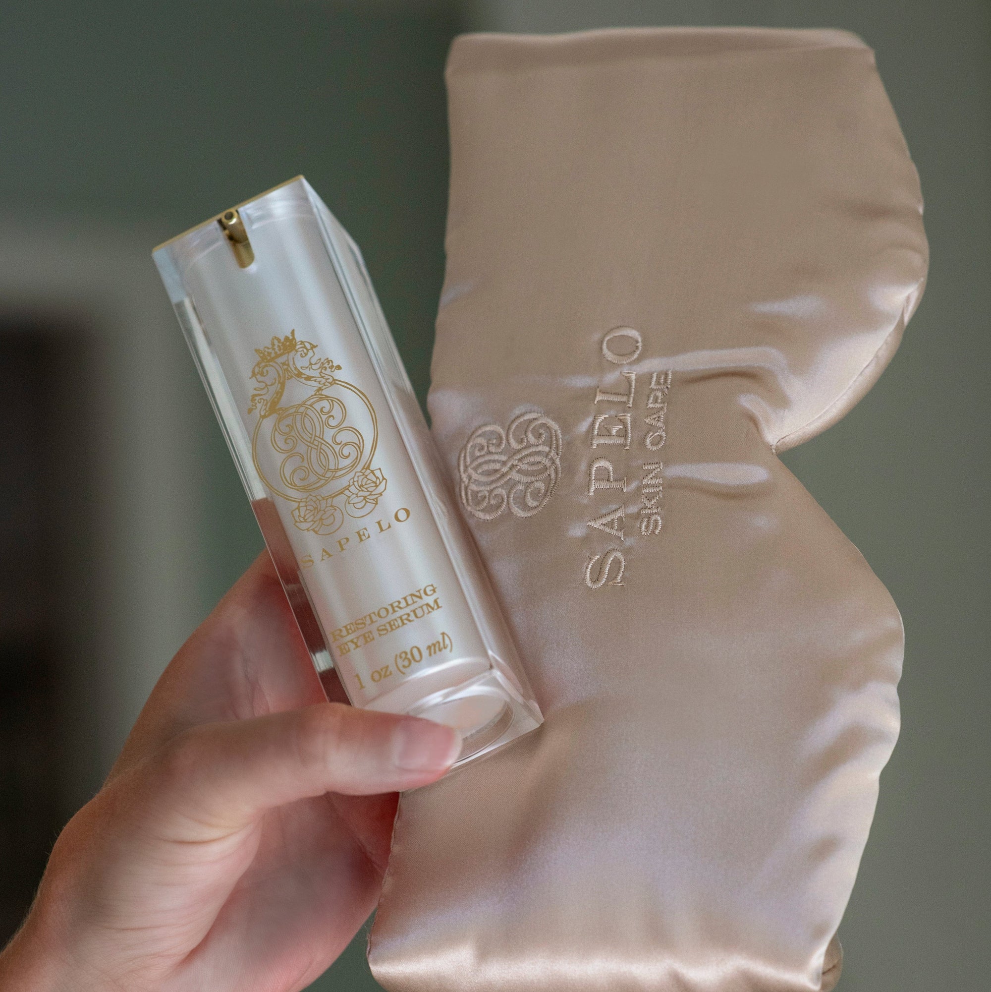 Sapelo Skin Care Restoring Eye Cream + Silk Sleep Mask