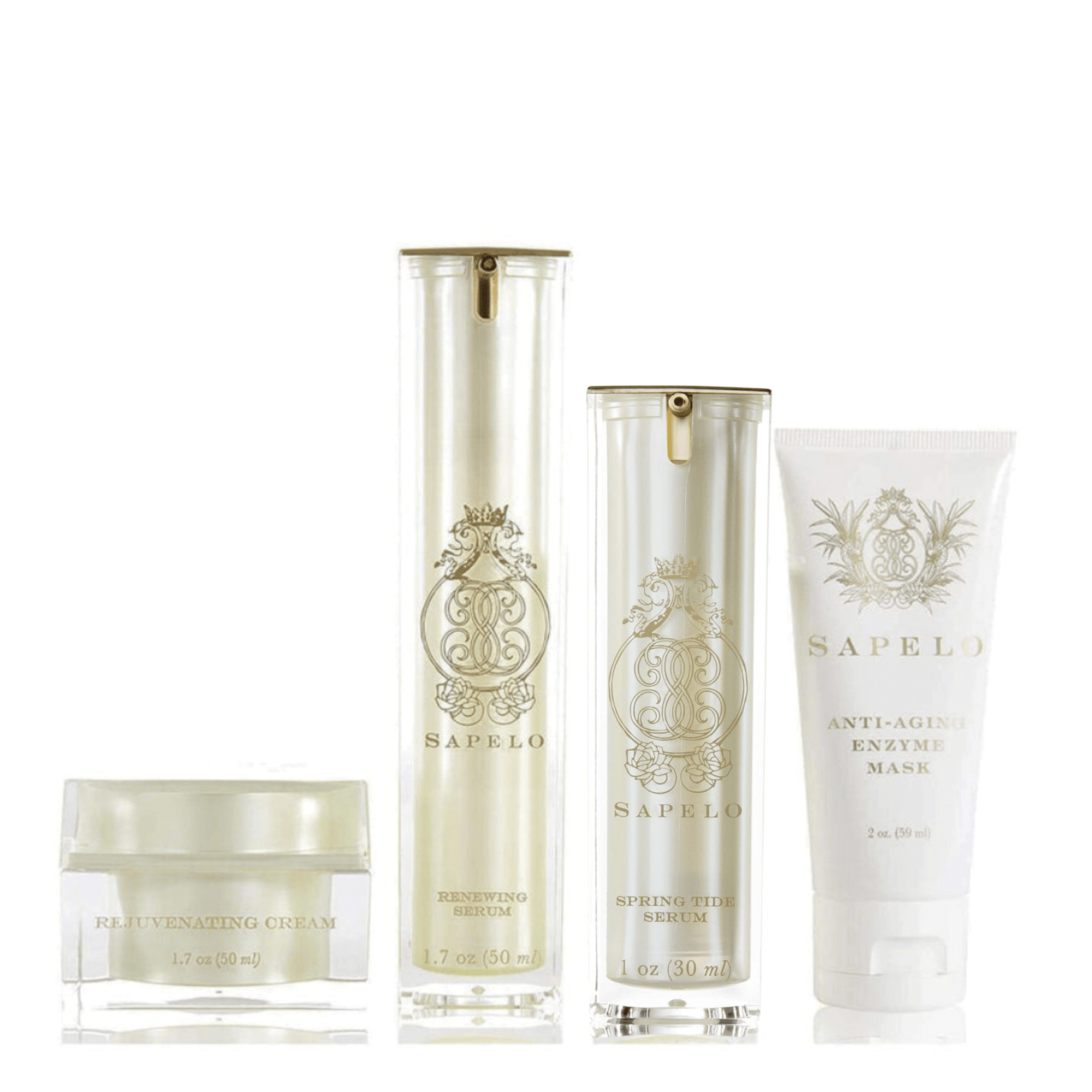 Sapelo Skin Care Preventative Aging and Longevity System with peptides and antioxidants to support youthful, healthy skin