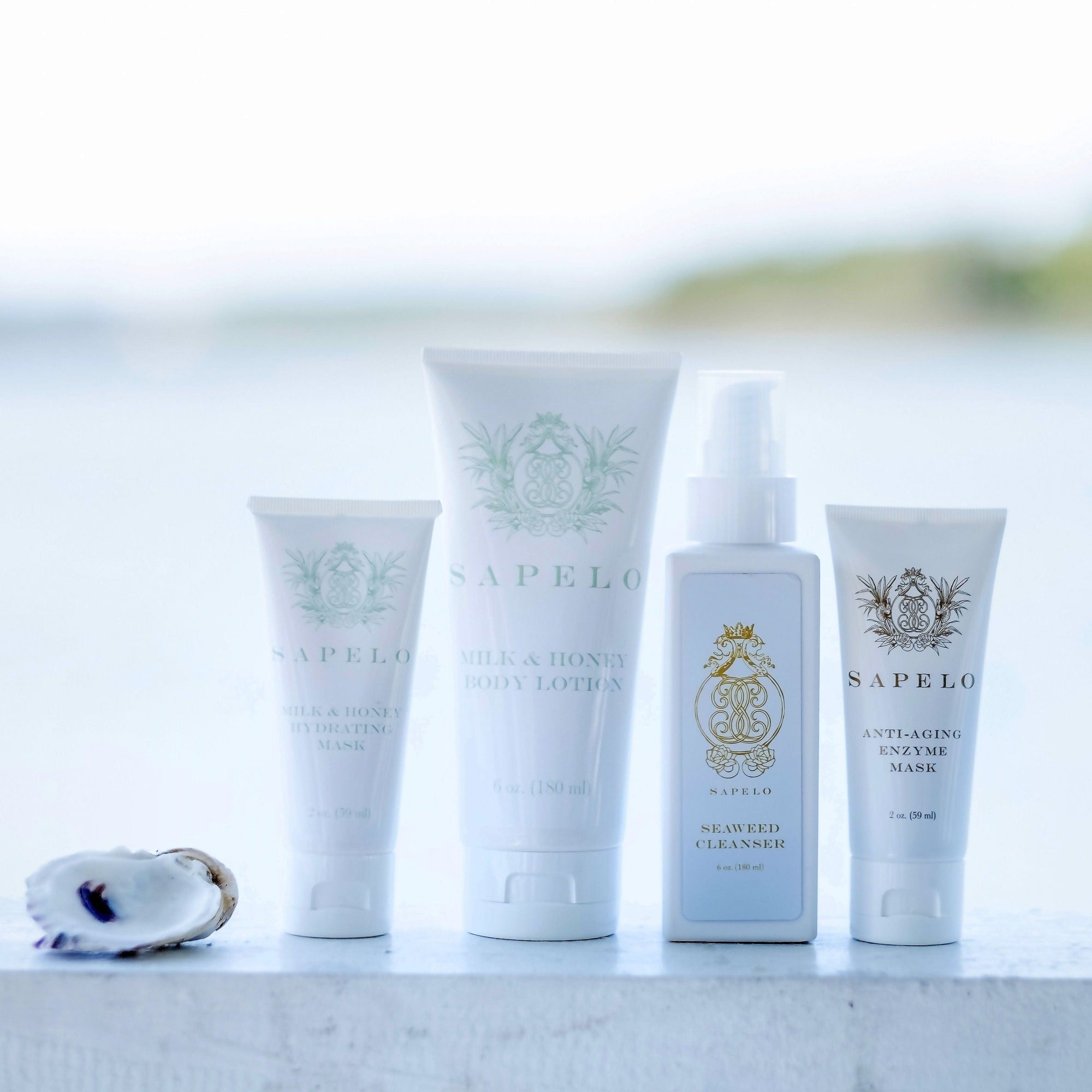 Sapelo Skin Care At-Home Experience System – complete luxury skincare regimen for hydration, renewal, and spa-like results at home